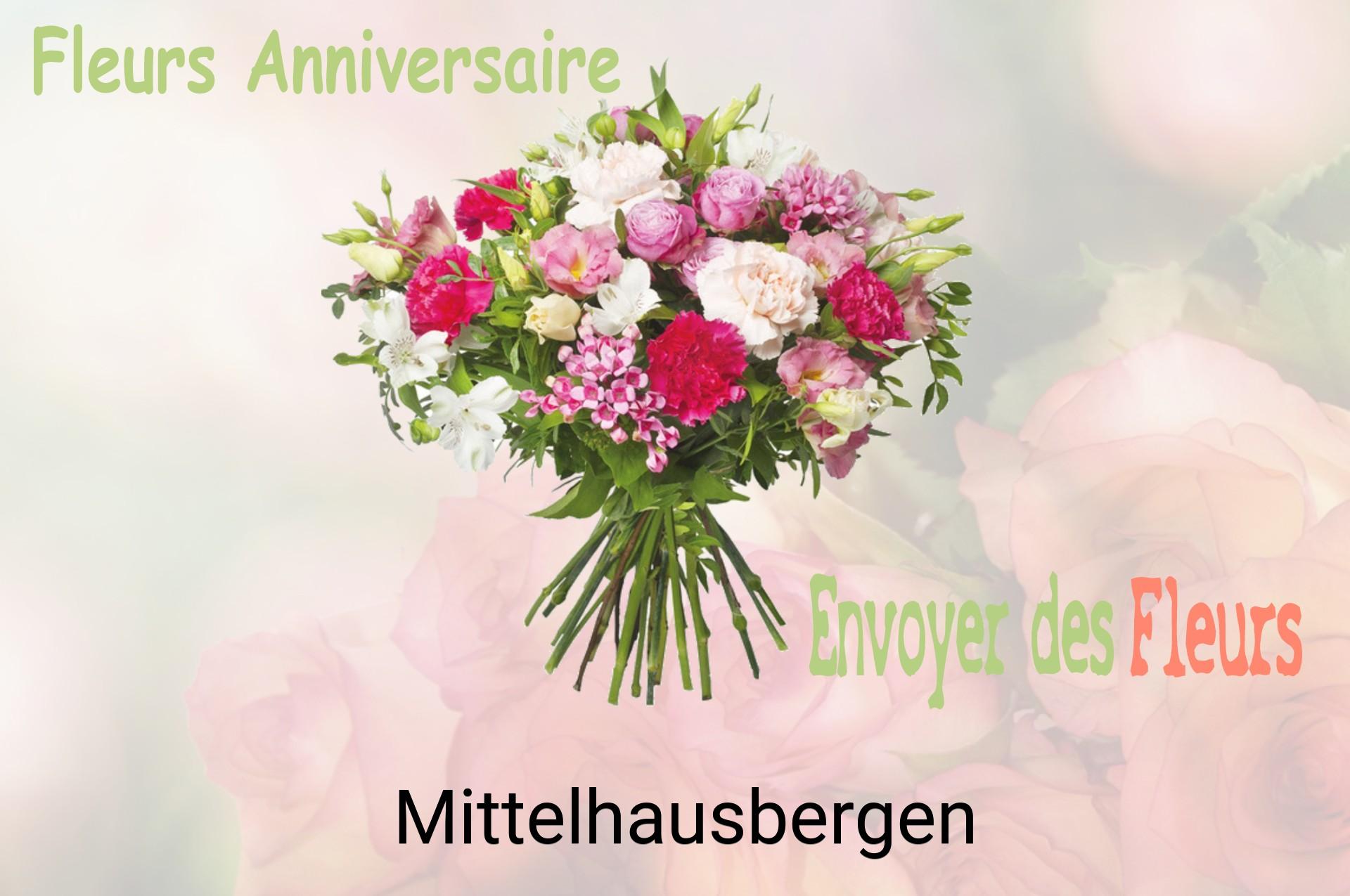 Bouquet de fleurs d’anniversaire livré à Mittelhausbergen