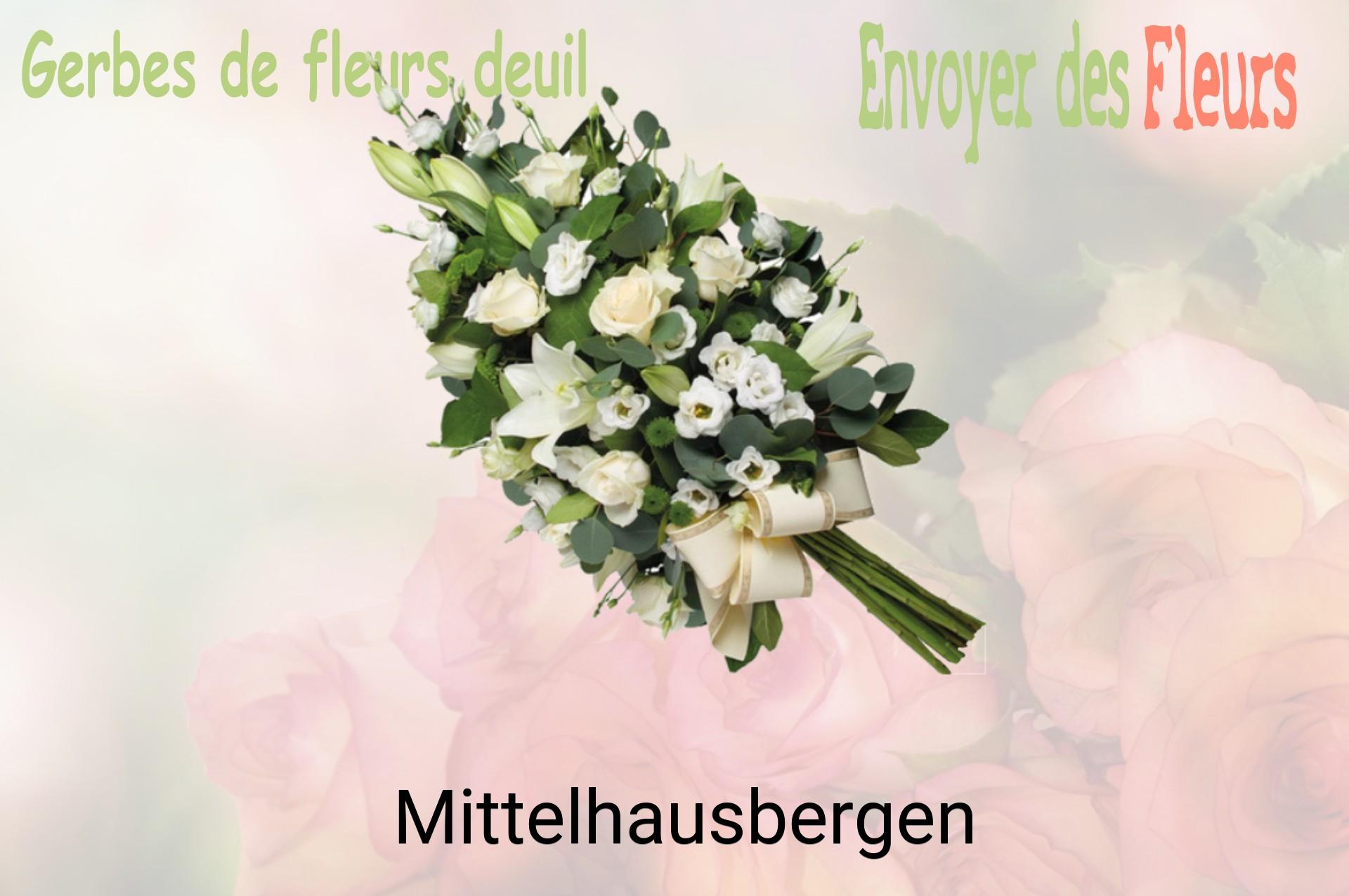 Gerbe de fleurs de deuil livrée à Mittelhausbergen